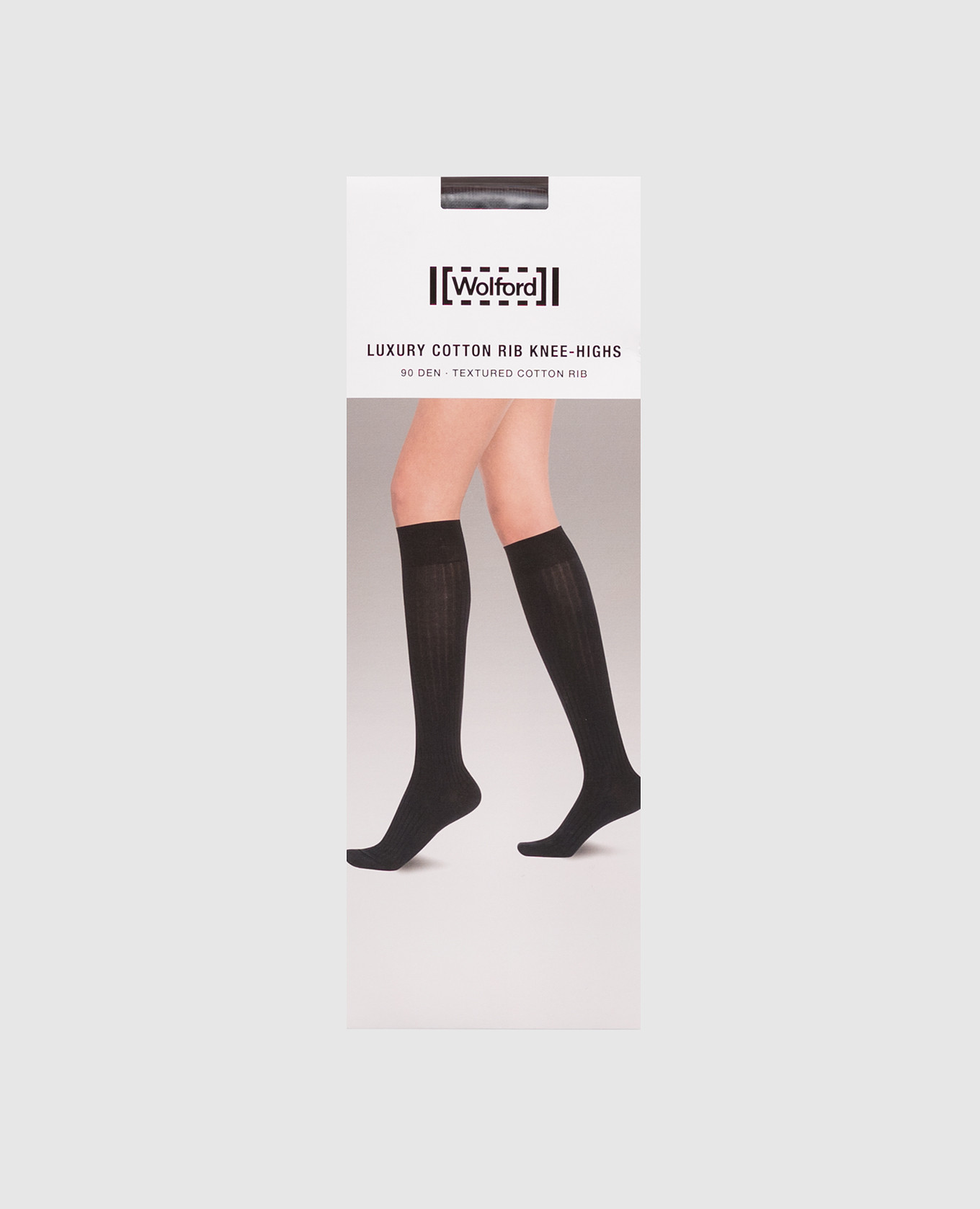 

Black knee socks 90 den Wolford