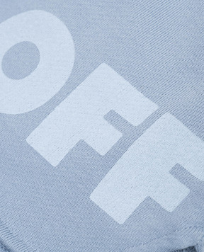 Off-White Children's blue shorts with Off print 44GCI001S26F001