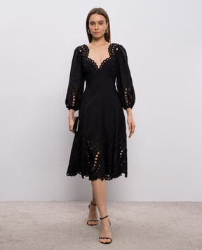 Charo Ruiz Corbin black midi dress 263615