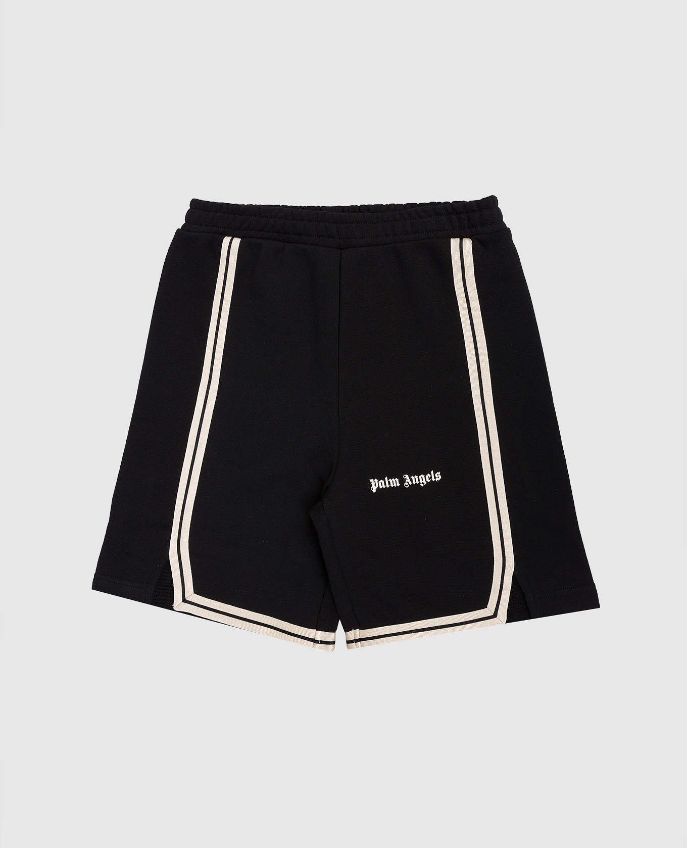 

Children's black shorts with logo print Palm Angels