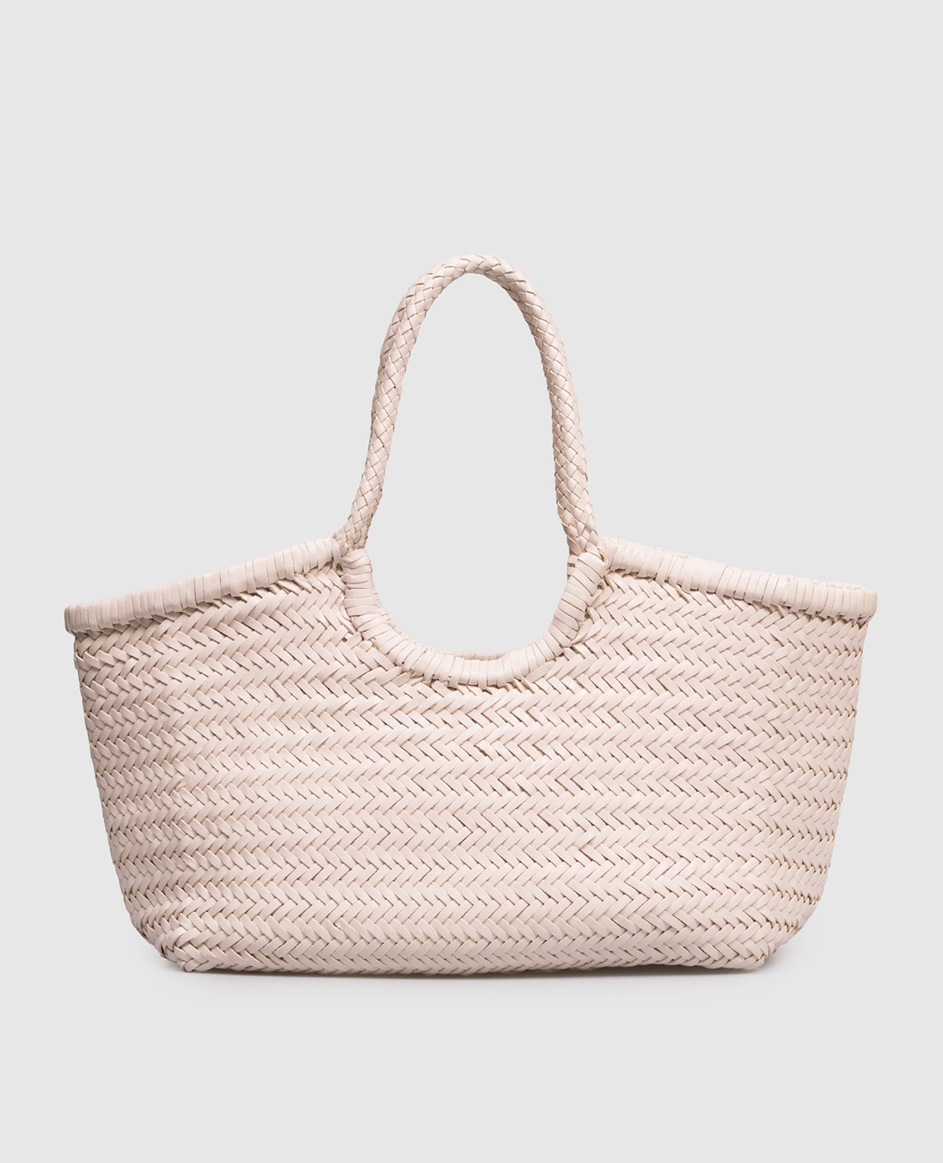 

Nantucket Pink Woven Leather Tote Bag Dragon