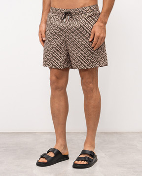 MooRER Beige swim shorts PORTOFINO PORTOFINOSPW