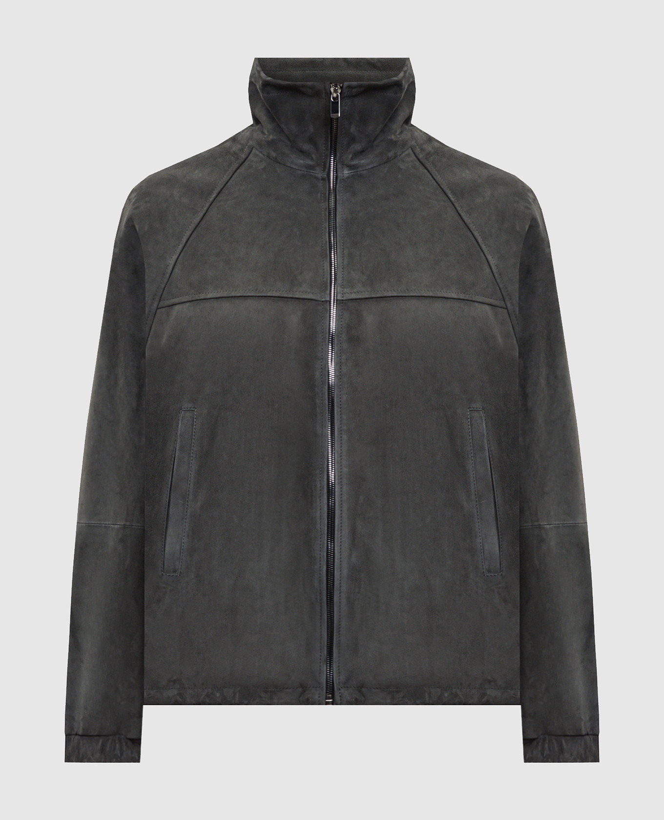 

Grey straight-cut suede jacket Babe Pay Pls