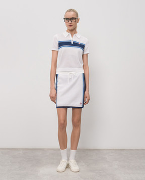 Casablanca White openwork skirt with wool WSS26KW126401
