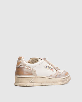 AUTRY Medalist Super Vintage Ivory Leather Sneakers AVLWMT10