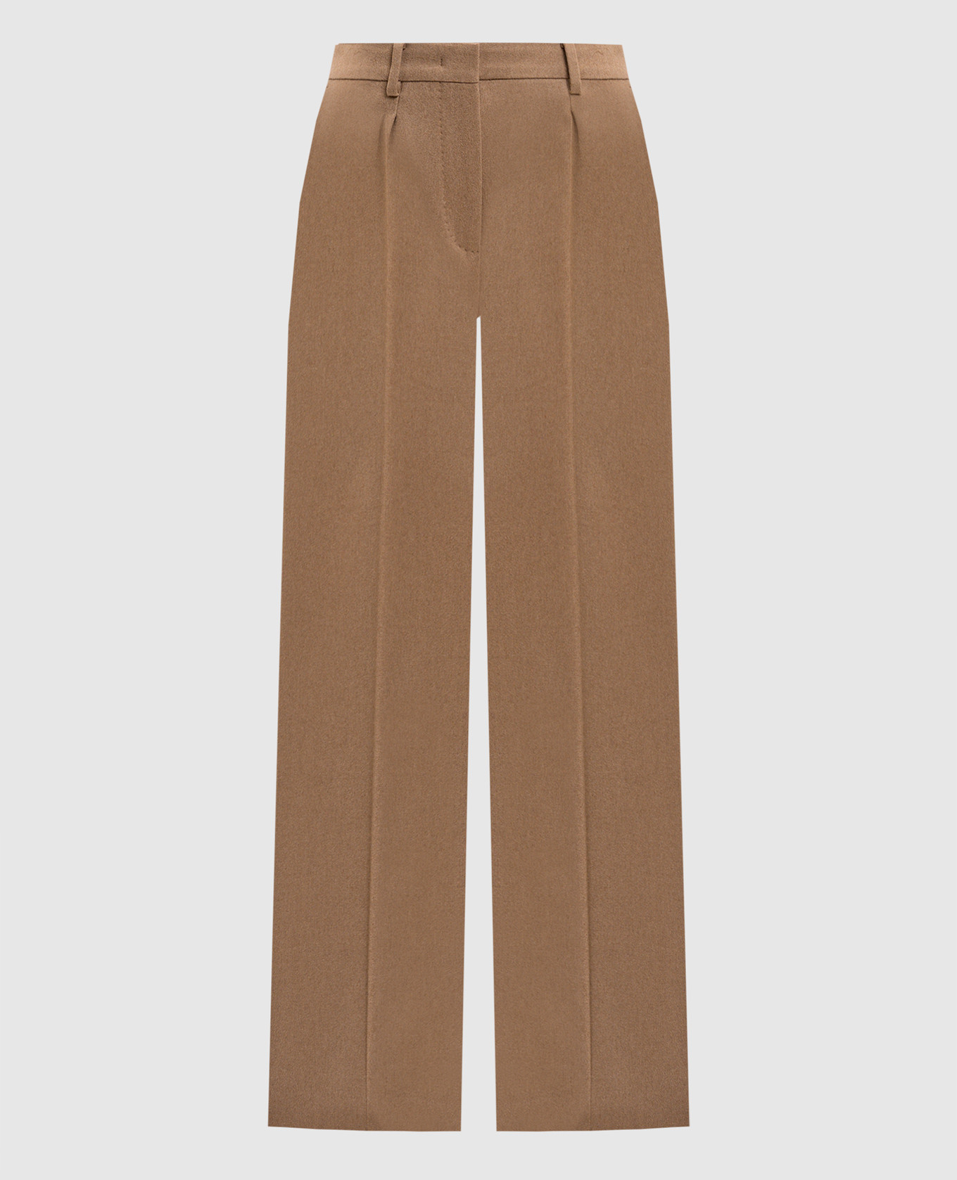 

Brown Carbone camel wool trousers Max Mara