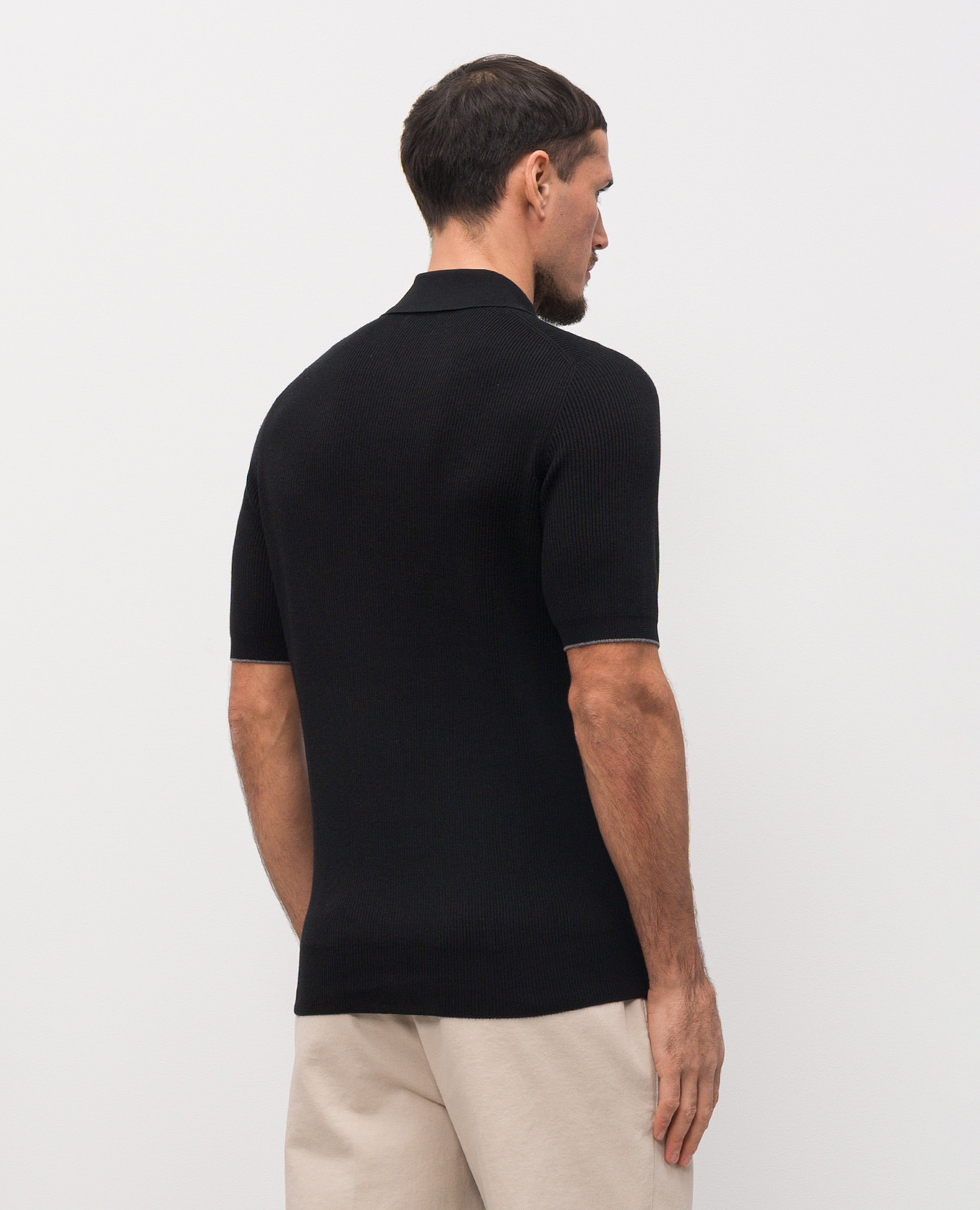 

Black polo Brunello Cucinelli