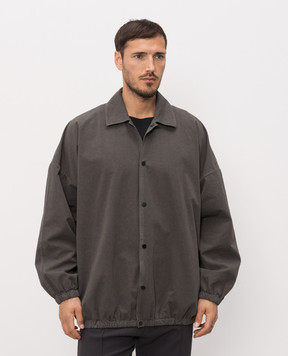 Fear of God Grey jacket with logo print FG9M64658BCG