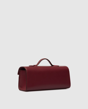 Savette Burgundy leather Symmetry Pochette clutch H01401