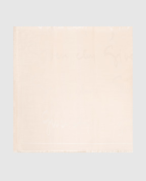 Givenchy Beige silk and wool scarf 710010158001