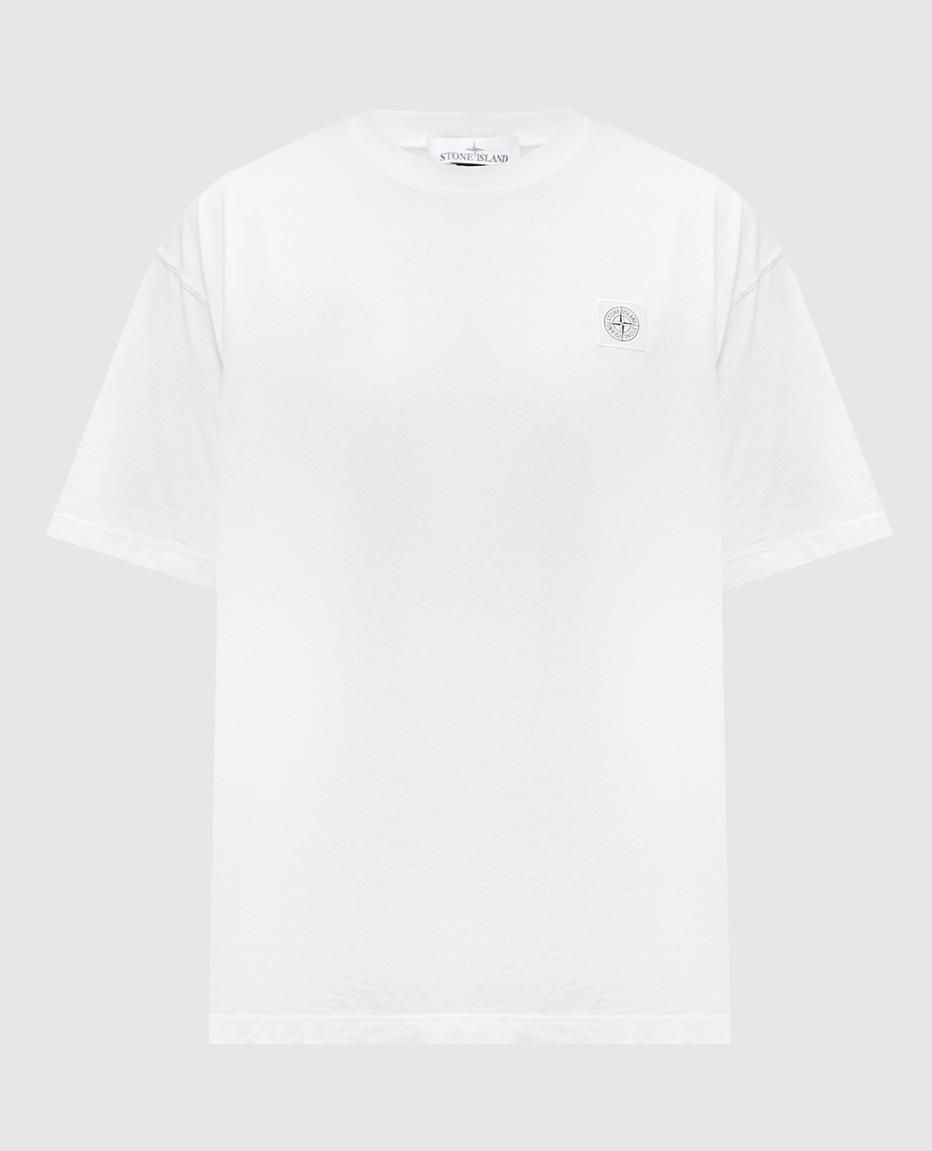 White T-shirt with logo patch