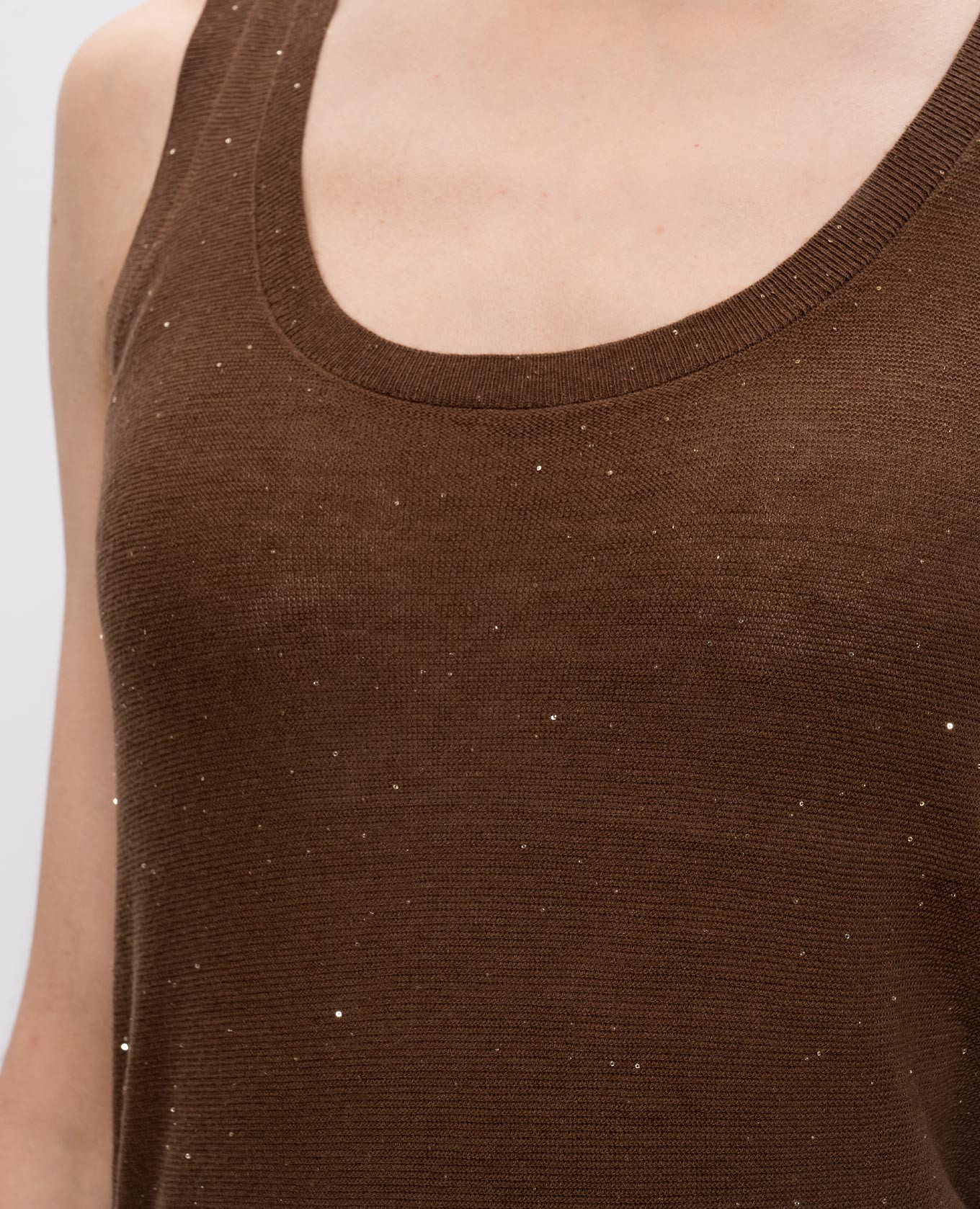 Brown FALCO top made of silk and wool Max Mara 5