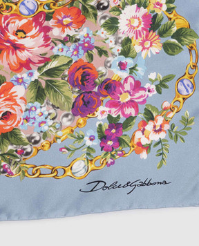 Dolce&Gabbana Pink printed silk scarf FN090RGDDLH