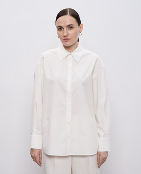 Twinset White shirt with logo embroidery 261TE2010
