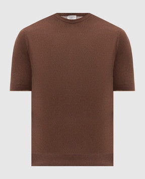 Morgano Brown linen t-shirt 733146901