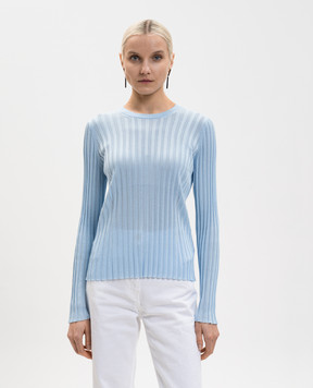 Versace Blue jumper with emblem 10208141A14736