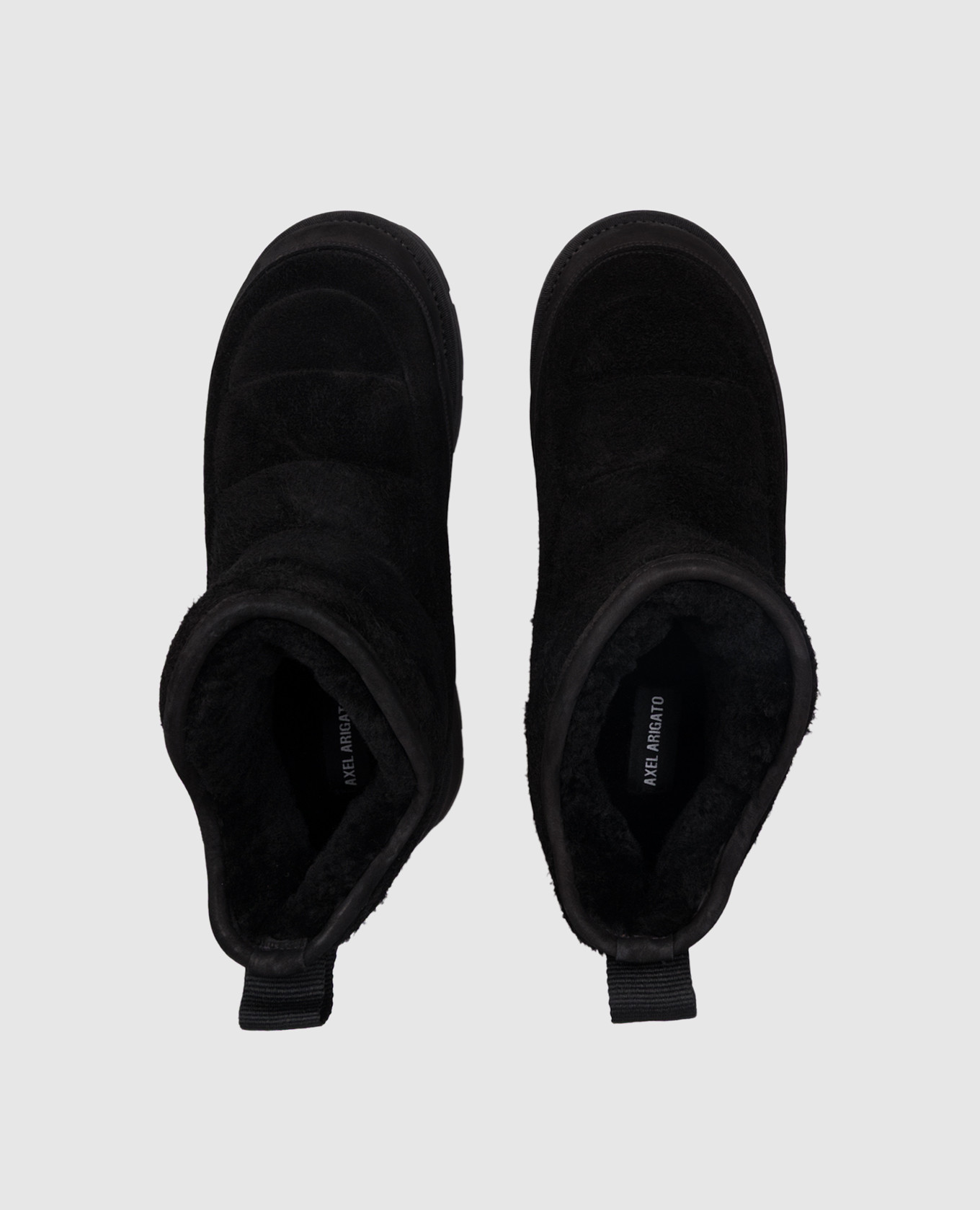 

Black suede Pillow boots with fur Axel Arigato