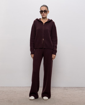 Agnona Burgundy cashmere sports jacket KN120186K080Q