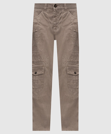 Gray cargo pants