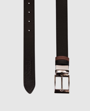 Iceberg Leather reversible belt with logo embossing 66026923