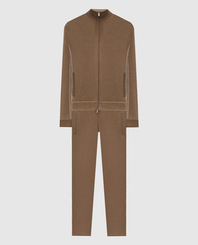 Bertolo Cashmere Brown tracksuit 9026330025859026340025