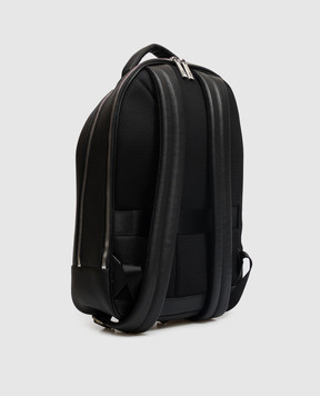 Trussardi Black leather backpack with logo Z698E006311NMBZ03L33