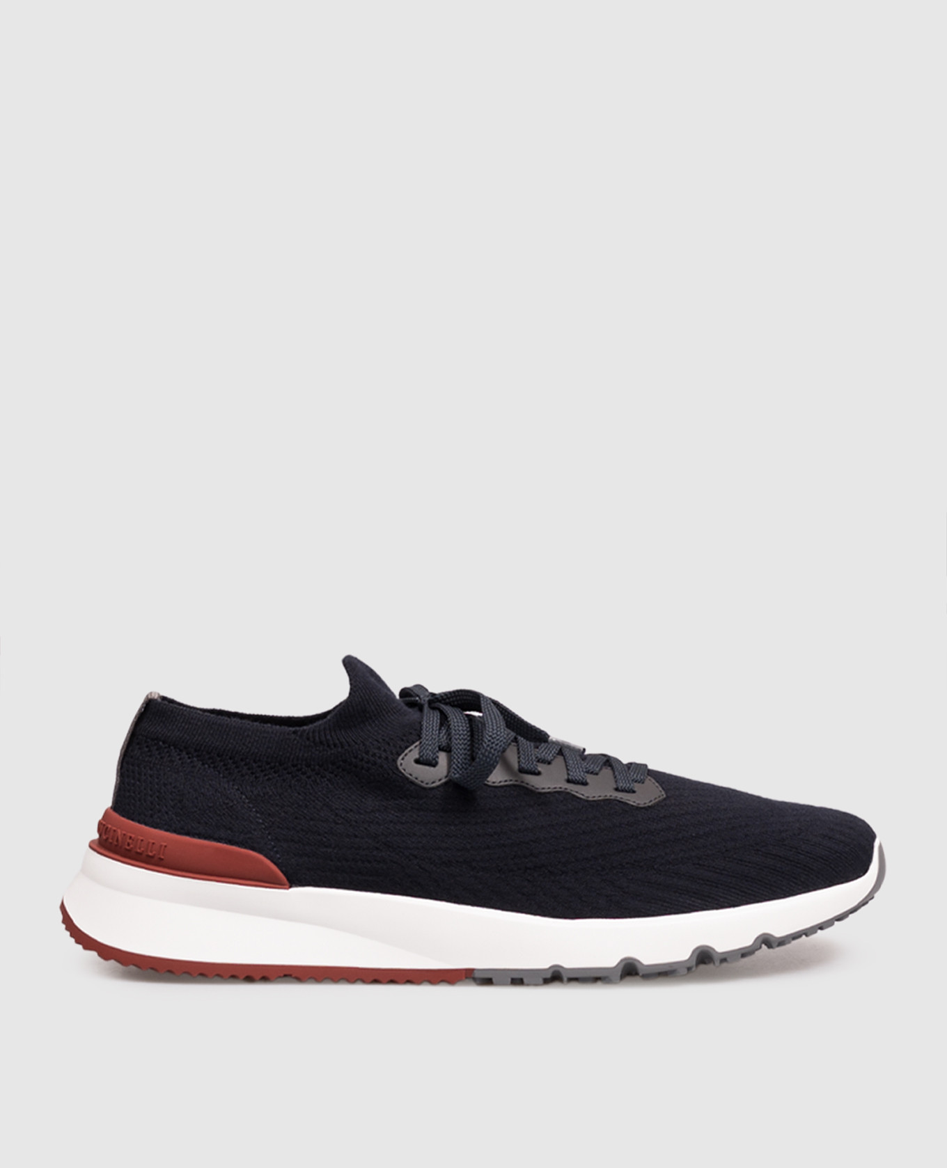 Navy blue sneakers