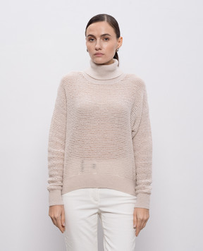 Peserico Beige alpaca wool sweater S99045F0709192