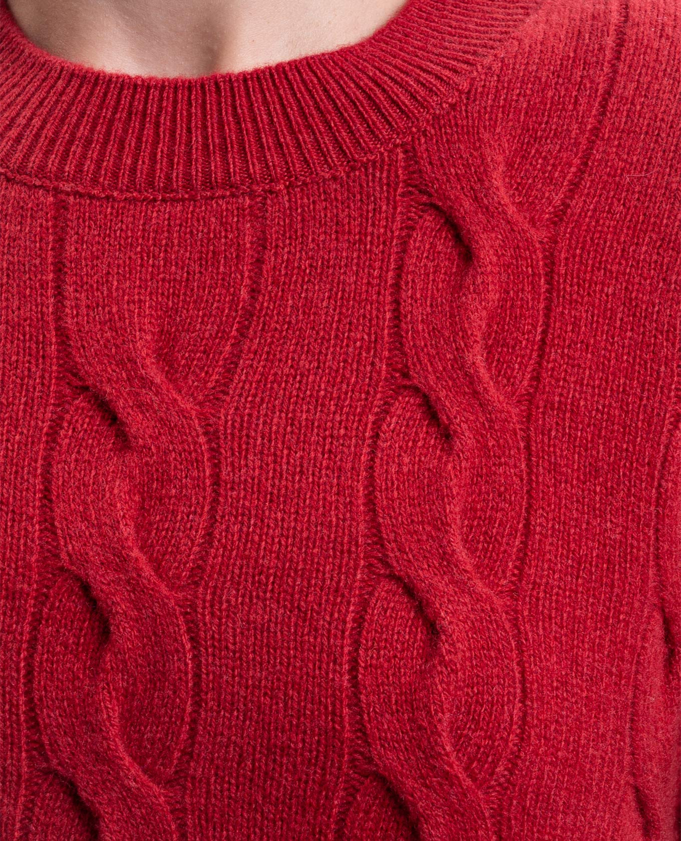 Red merino wool sweater Ami Paris 5
