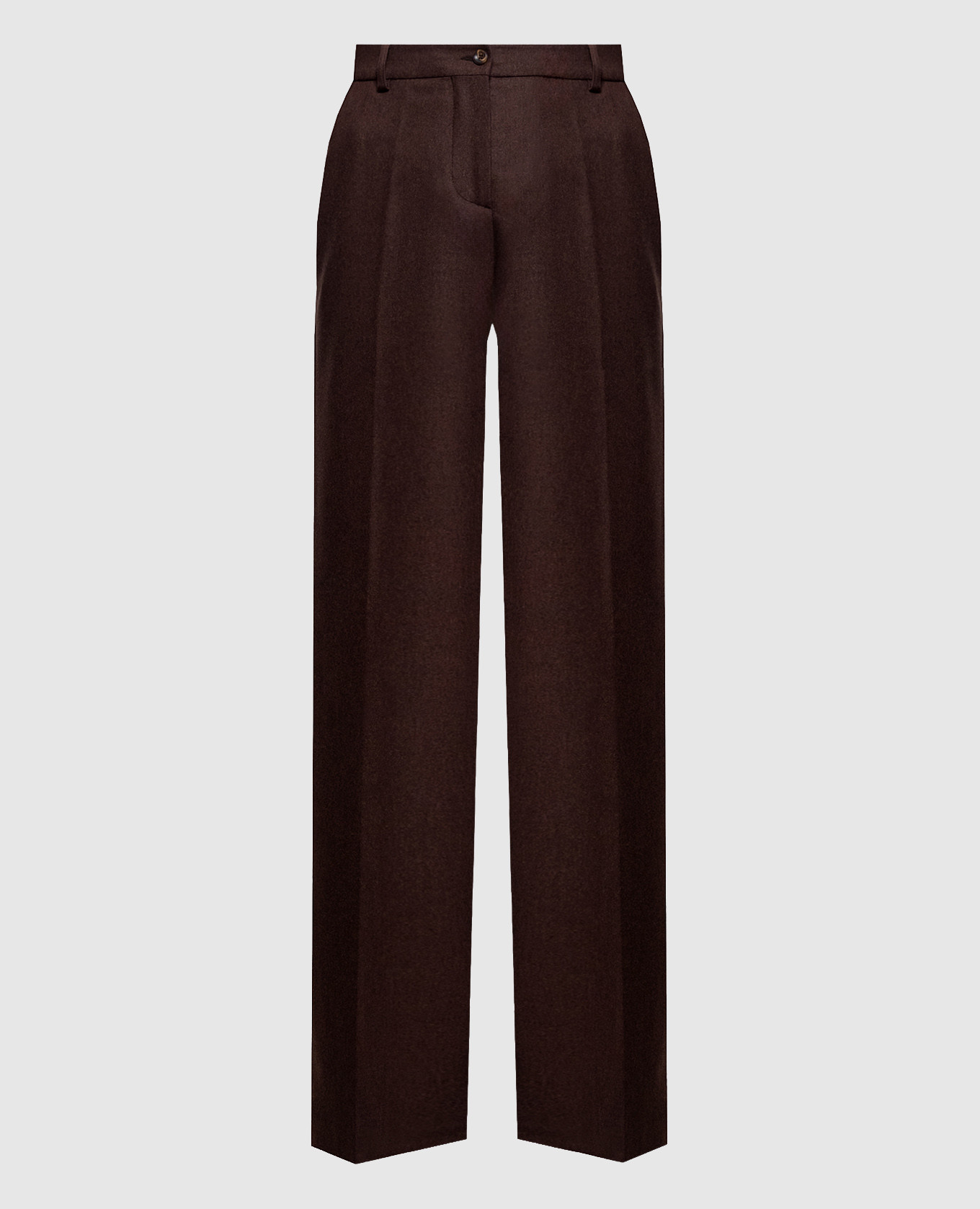 Pantalon Femmena en laine et cachemire marron