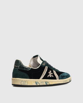 Premiata Bonnie green velour sneakers BONNIED8581