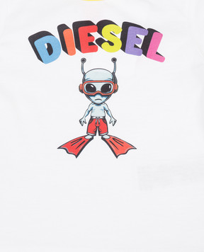 Diesel Children's white T-shirt Mtirulb K0078800YI9