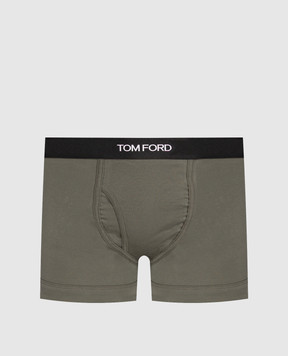 Tom Ford Khaki briefs with logo pattern T4LC31040