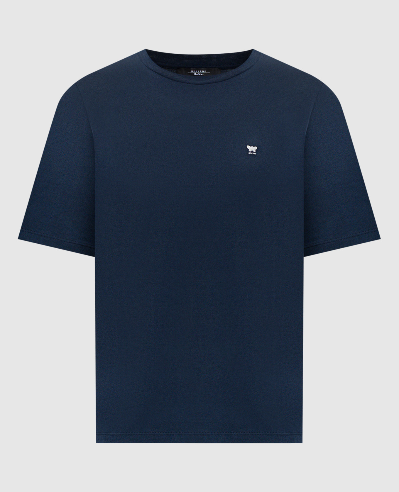 WKDVENACO blue T-shirt with embroidered emblem