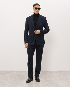 Dolce&Gabbana Blue pants with wool GP264THU7QN