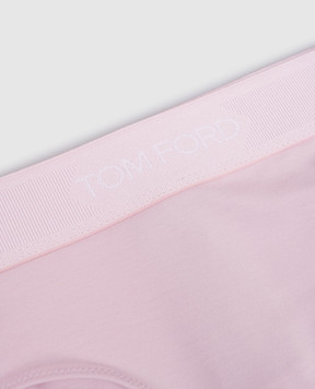 Tom Ford Pink panties with logo pattern KNJ004JEX166