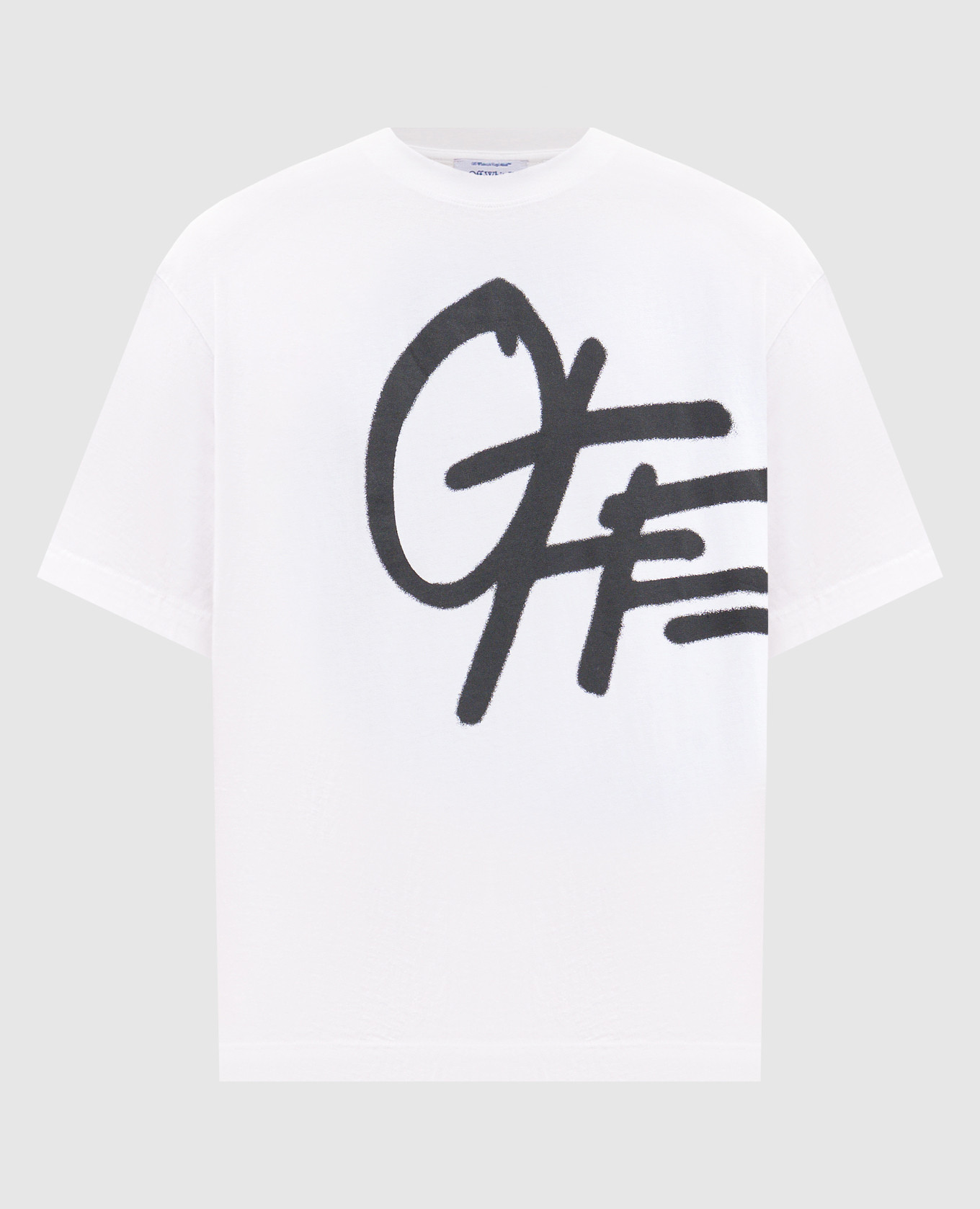 White T-shirt with Spray logo print
