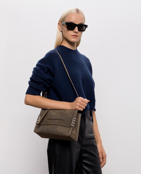 JW Anderson Brown Suede Loafer Crossbody Bag HB0767LA0319