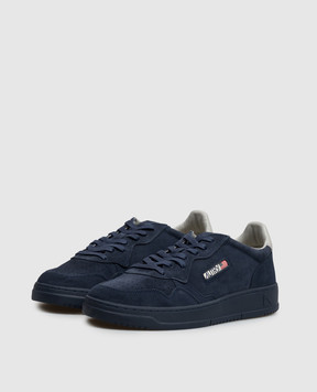 AUTRY Medalist blue suede sneakers AULMOH07