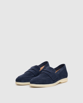 Babe Pay Pls Blue suede loafers 218108ZA