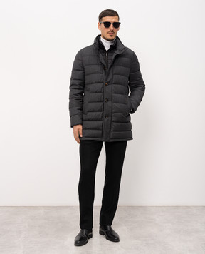 MooRER CALEGARI gray wool and cashmere down jacket CALEGARIL
