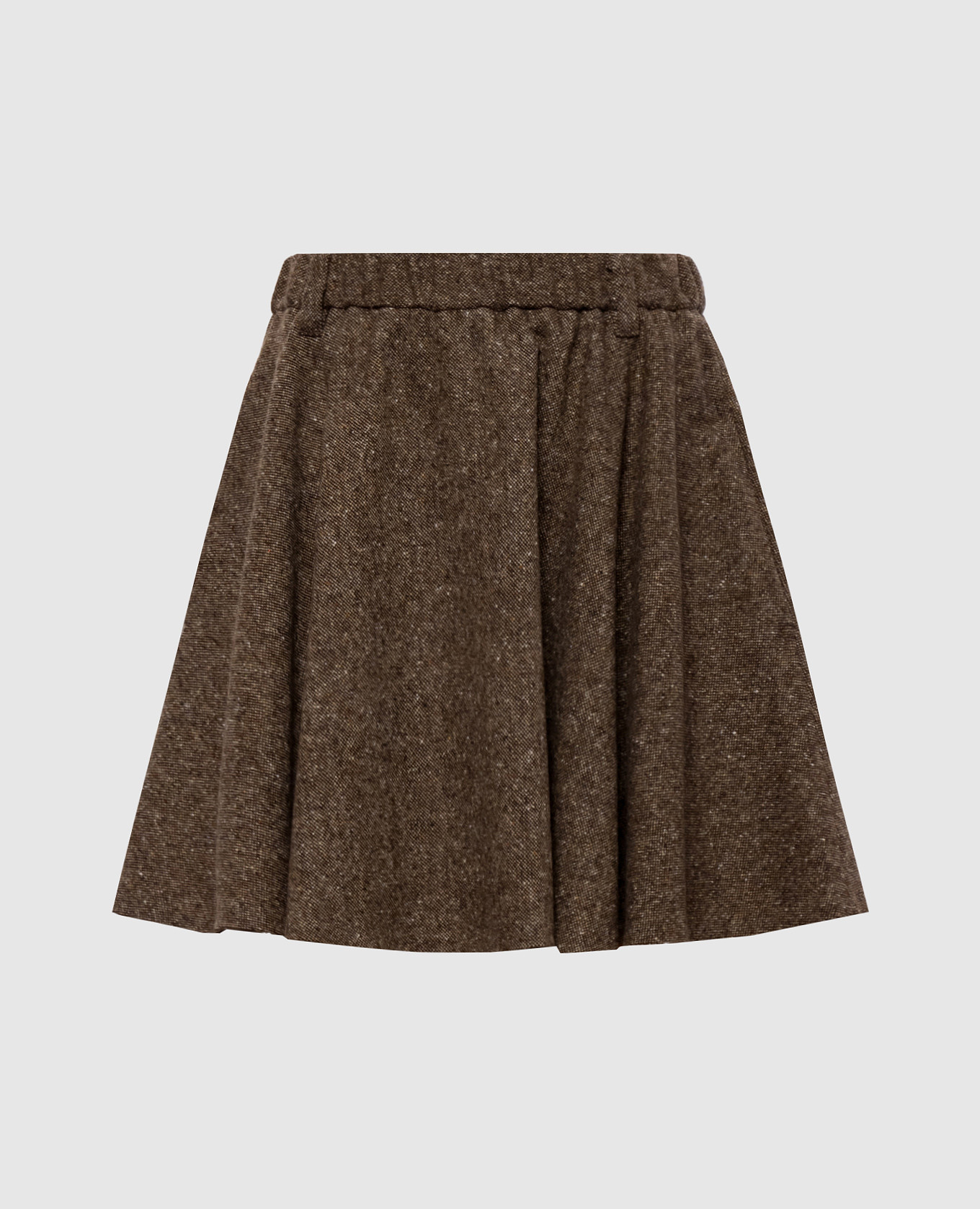 Brown skirt with wool