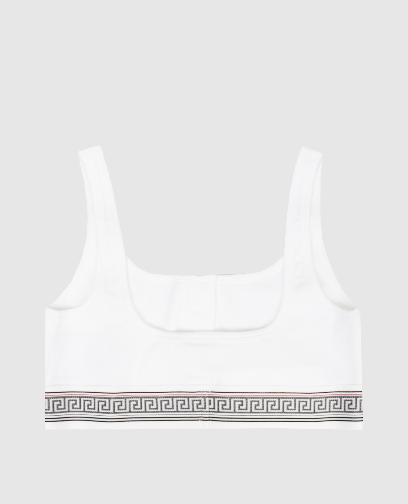 

White top with logo pattern Versace