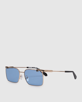 Off-White Gold sunglasses with OFF logo OW2031764559