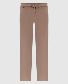 Stefano Ricci Brown linen pants M1T6100051LCTL1U