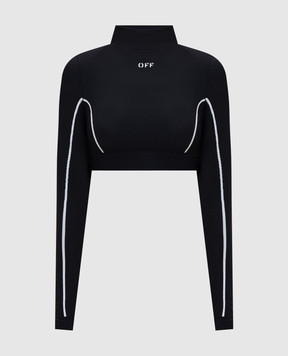 Off-White Off Stamp black cropped top 2VB04EC99KNI001