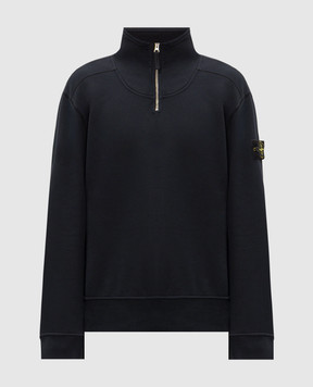 Stone Island Blue sweater with zipper L2S156100021S0A20