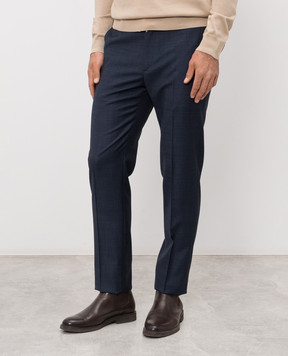 Stefano Ricci Blue wool pants M1T610002AW0017U