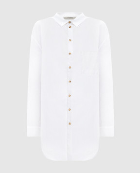 Asceno Formentera white linen shirt T018FAB06COL02
