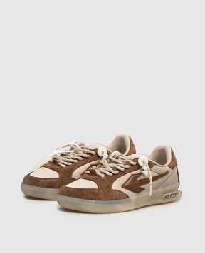 Off-White End Of Play brown combination sneakers OF06005210